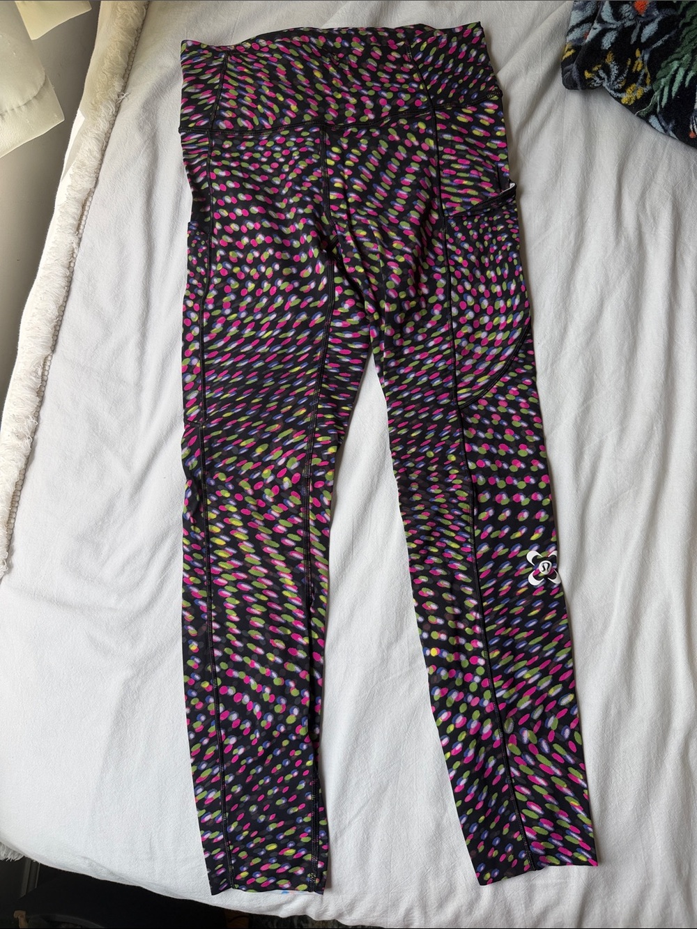 lululemon fast and free multi color leggings